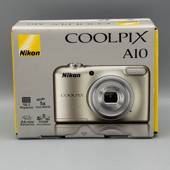 📷 Nikon Coolpix A10 Digital Camera | 16MP | Silver | New Old Stock - Picture 1 of 5